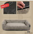 Rohrschneider Hundebett robuster Breit-Cordstoff taupe