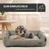 Rohrschneider Hundebett robuster Breit-Cordstoff taupe