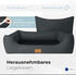 Freudentier orthopädisches Hundebett anthrazit XL
