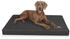 100 x 70, schwarz: Knuffelwuff orthopädische Matte Palomino laser-gesteppt Kunstleder (14206)