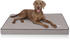 115 x 80, grau: Knuffelwuff Orthopädische Matte Nantucket Velours (14209)