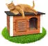 Outentin Outdoor-Katzenhaus winterfest 61x39x36cm