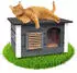 Outentin Outdoor-Katzenhaus winterfest 61x39x36cm
