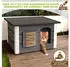 Outentin Outdoor-Katzenhaus winterfest 61x39x36cm