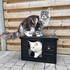RHR Quality Katzenhaus Outdoor Indoor Villa de Luxe 60x40x42cm