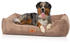 Knuffelwuff Olivia Hundebett aus Cord mit Handwebcharakter
