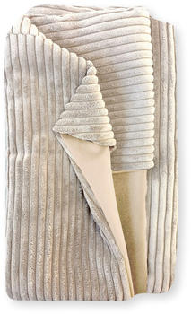 4L Textil Bezug f&uuml;r Hundebetten Cord MOLLY beige 80x60cm