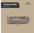 Rohrschneider Hundebett Cordstoff breit 55x42cm taupe