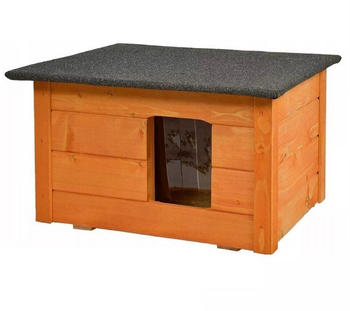 QLS Outdoor Katzenhaus aus Holz 53x39cm