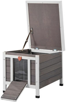VEVOR Katzenhaus Outdoor Holz winterfest 513x420x420mm