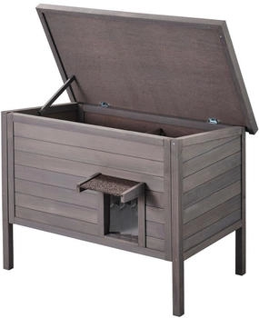 VEVOR Outdoor Katzenhaus winterfest 87x53,5x69cm