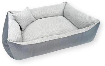 4L Textil TEO Kuscheliges Hundebett grau 60x40cm