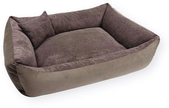 4L Textil TEO Kuscheliges Hundebett braun 60x40cm