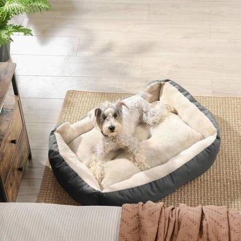 Feandrea L-XL Hundebett mit Wendekissen XL