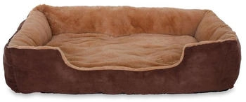 Lionto Bett mit Wendekissen braun XL (DB00533)