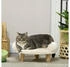 Pawhut Katzen-Zubehör cremeweiß Kiefer 40x47x20cm (D04-263V00CW)