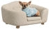 Pawhut Tierbet Rückentasche Cremeweiß Plüsch Schaumstoff Kiefernholz 70Bx47Tx30Hcm SIZE,70cmx52cm (D04-196CW)