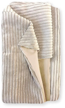 4L Textil Bezug f&uuml;r Hundebetten Cord MOLLY beige 120x100cm