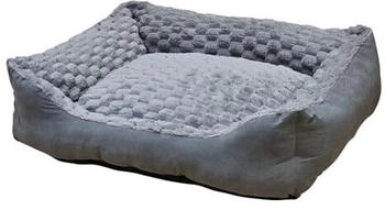 Nobby Bett Diamond eckig grau 60x50x18cm