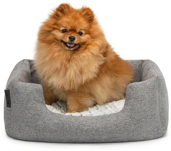 Lionto Bett mit Wendekissen meliert grau S (DB00750)