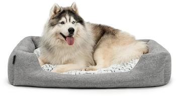 Lionto Bett mit Wendekissen meliert grau L (DB00752)