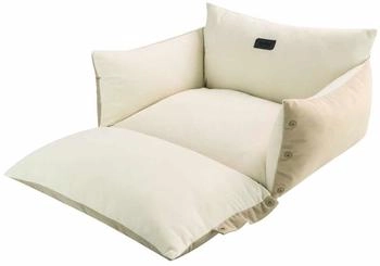 Nobby 2 in 1 Komfortbett und -matte Alin beige 90x75x26+11cm
