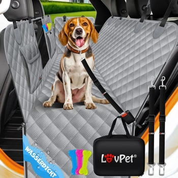 Lovpet 2in1 Hundedecke für Auto Rückbank & Kofferraum