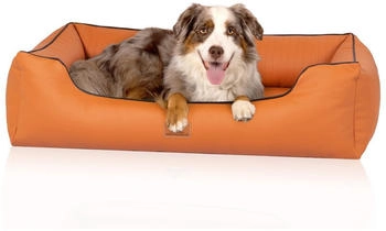 Knuffelwuff orthop&auml;isches Hundebett Kunstleder Lovelock M-L 85x63cm rusty (14245-013)