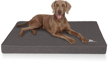 Knuffelwuff Orthop&auml;ische Hundematte Nantucket Velours Handwebcharakter XXXL 135x90cm anthrazit