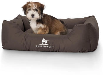 Knuffelwuff Hundebett Finlay Nylongewebe M-L 85x63cm braun