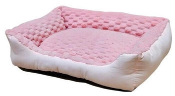 Nobby Bett Diamond eckig rosa 50x40x17cm