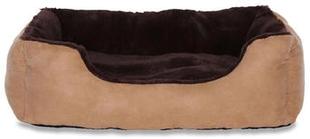 Lionto Bett mit Wendekissen braun/ beige L (DB00512)