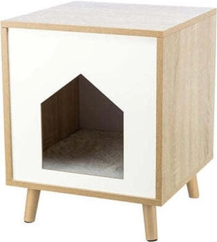 Trixie Höhle Isa MDF hellbraun/weiß Katzen
