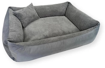 4L Textil TEO Kuscheliges Hundebett dunkelgrau 120x100cm
