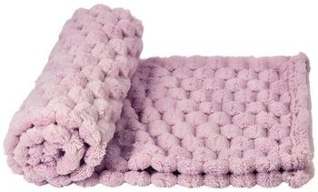 Nobby Decke Diamond rosa 100x150cm