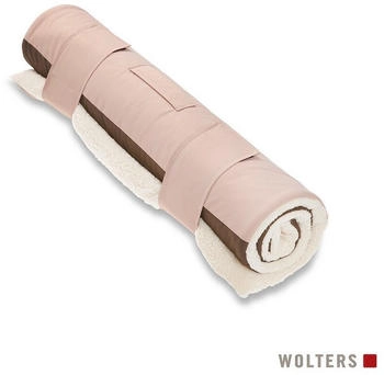 Wolters Upcycling Vagabund Reisedecke champagner/trüffel 100x70cm