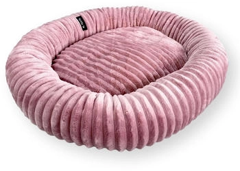 4L Textil LUNA Weiches Hundebett rosa 75x65cm