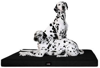 Tierlando ® ALICE VISCO Orthopädische Hundematte schwarz 1,5 m, 9 cm, 1 m