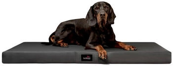 Tierlando ® Orthopädische Hundematratze ALICE EASY CLEAN Kunstleder Hundebett schwarz/ graphit 1,5 m, 9 cm, 1 m