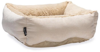 Beeztees Katzenbett Moza aus Plüsch anthrazit