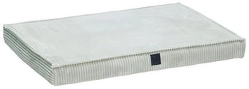 Designed by Lotte Orthopädisches Hundekissen Ribbed hellgrau, Maße: 88 x 58 x 8 cm
