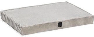 Designed by Lotte Orthopädisches Hundekissen Ribbed hellgrau, Maße: 76 x 53 x 8 cm