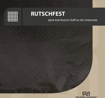 Rohrschneider ® Kuschelsofa breiter Cordstoff Deluxe grau