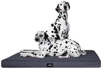 Tierlando ® ALICE VISCO Orthopädische Hundematte schwarz/ graphit 80 cm, 9 cm, 60 cm