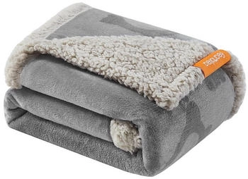 Feandrea Wasserdichte Hundedecke Sherpa Fleece Grau M