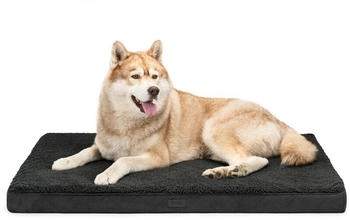 Lionto orthop&auml;disches Hundebett, 112x81x8 cm, f&uuml;r Hunde & Katzen, schwarz