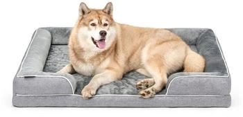Lionto orthopädisches Hundebett mit erhöhtem Rand rutschfest XL