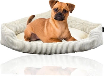 Rohrschneider ® XXL Eck-Hundebett für große Hunde aus Cord L