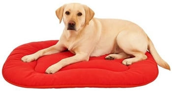 Flamingo Kissen Firenze dünn oval rot für Hunde, Maße: 77 x 54 x 3 cm