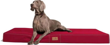 Tierlando ® HUGO Ortho Plus Orthopädische Hundematratze dunkelrot 1,5 m, 13 cm, 1 m